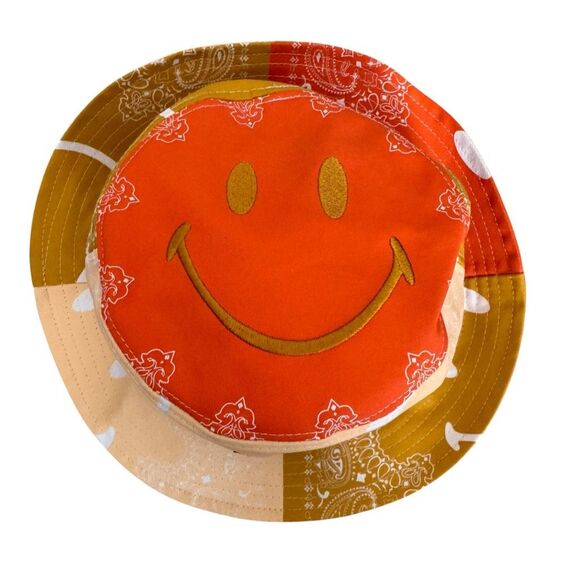 Chinatown Market Bucket Hat Smiley Face Bright colors 100% Cotton One Size Fits - Picture 2 of 6